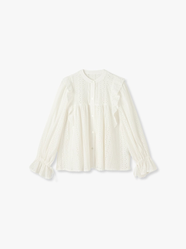 Cut Work Blouse 詳細画像 white 3