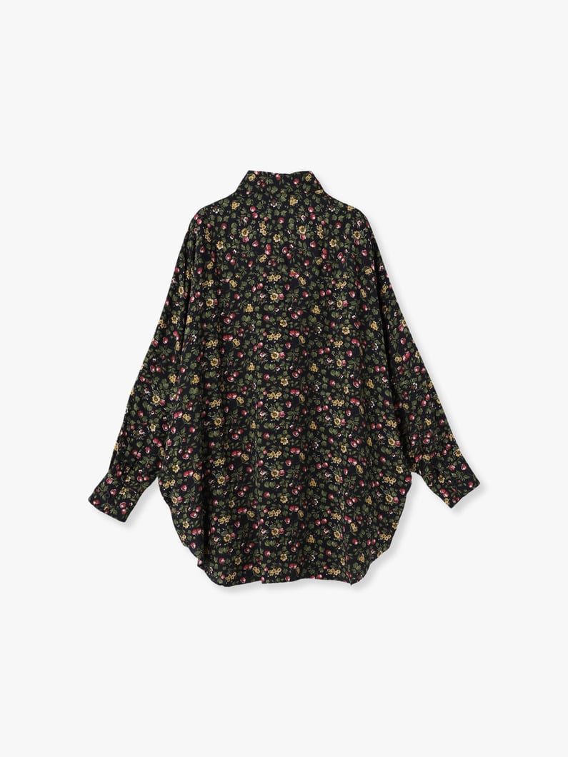 Regular Collar Dolman Sleeve Shirt (navy / black) 詳細画像 navy 1