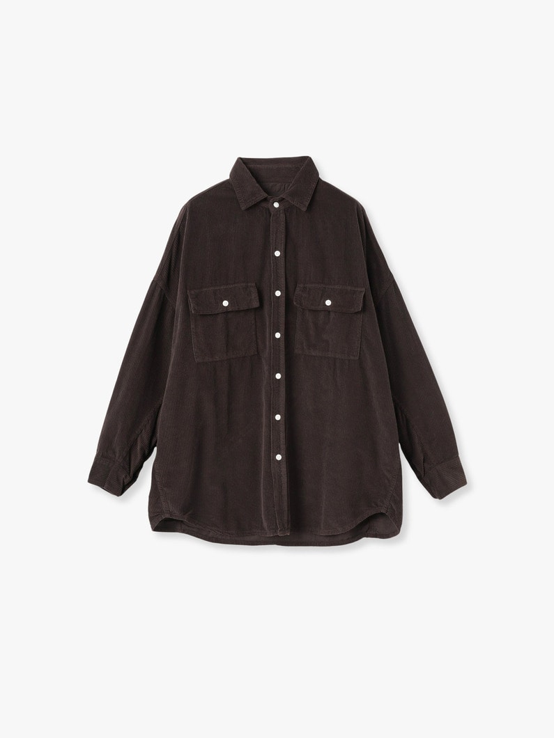 Mcloghlin Italian Corduroy Shirt 詳細画像 dark brown