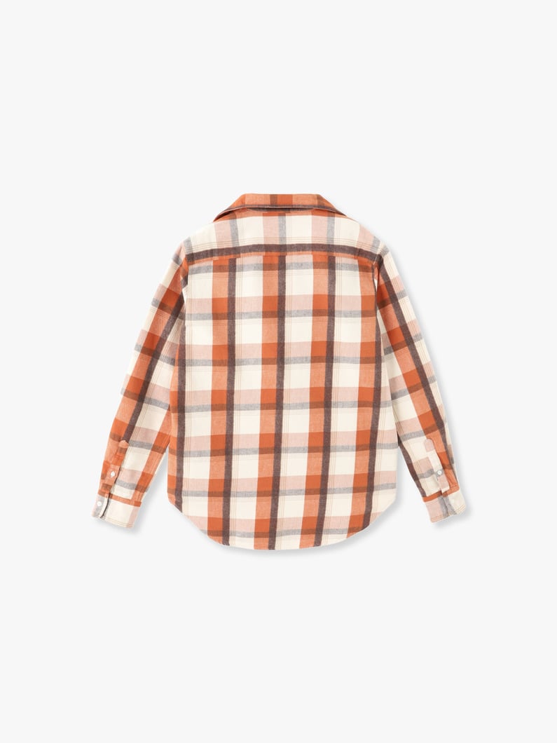 Eileen Cotton Checked Shirt【シャツ】 詳細画像 orange 1