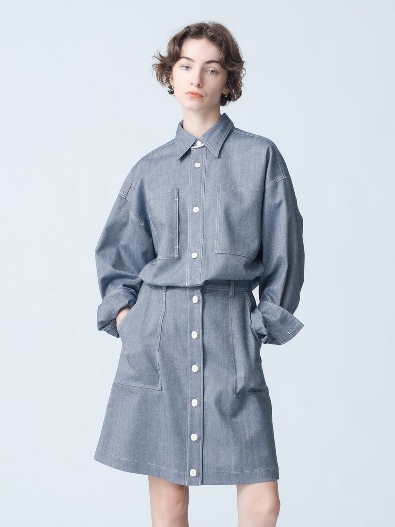 Herringbone Shirt 詳細画像 blue 1