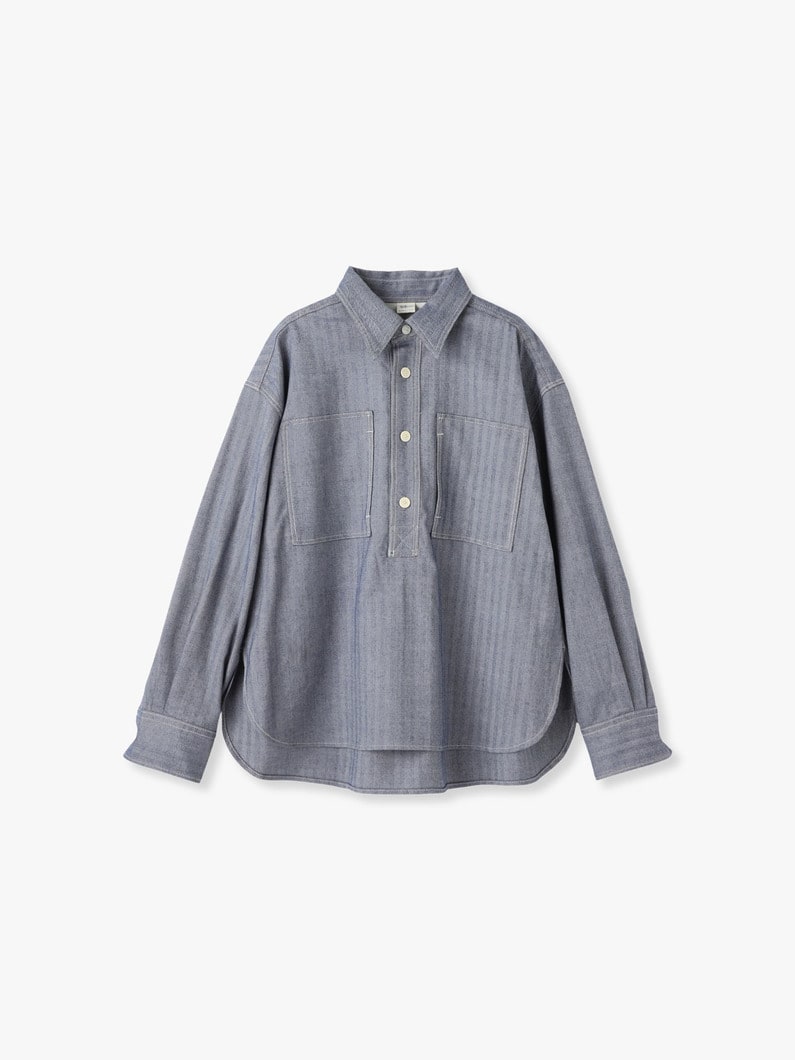 Herringbone Shirt 詳細画像 blue 2