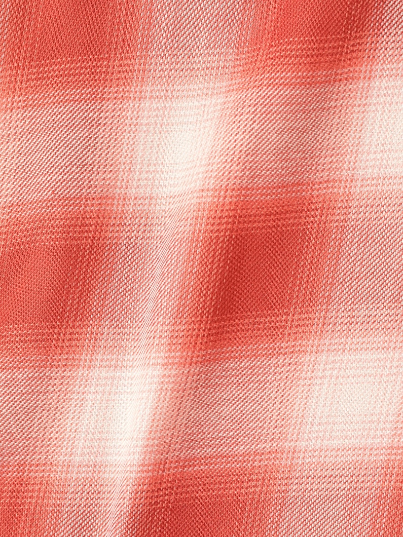 Ombre Checked Shirt 詳細画像 red 3