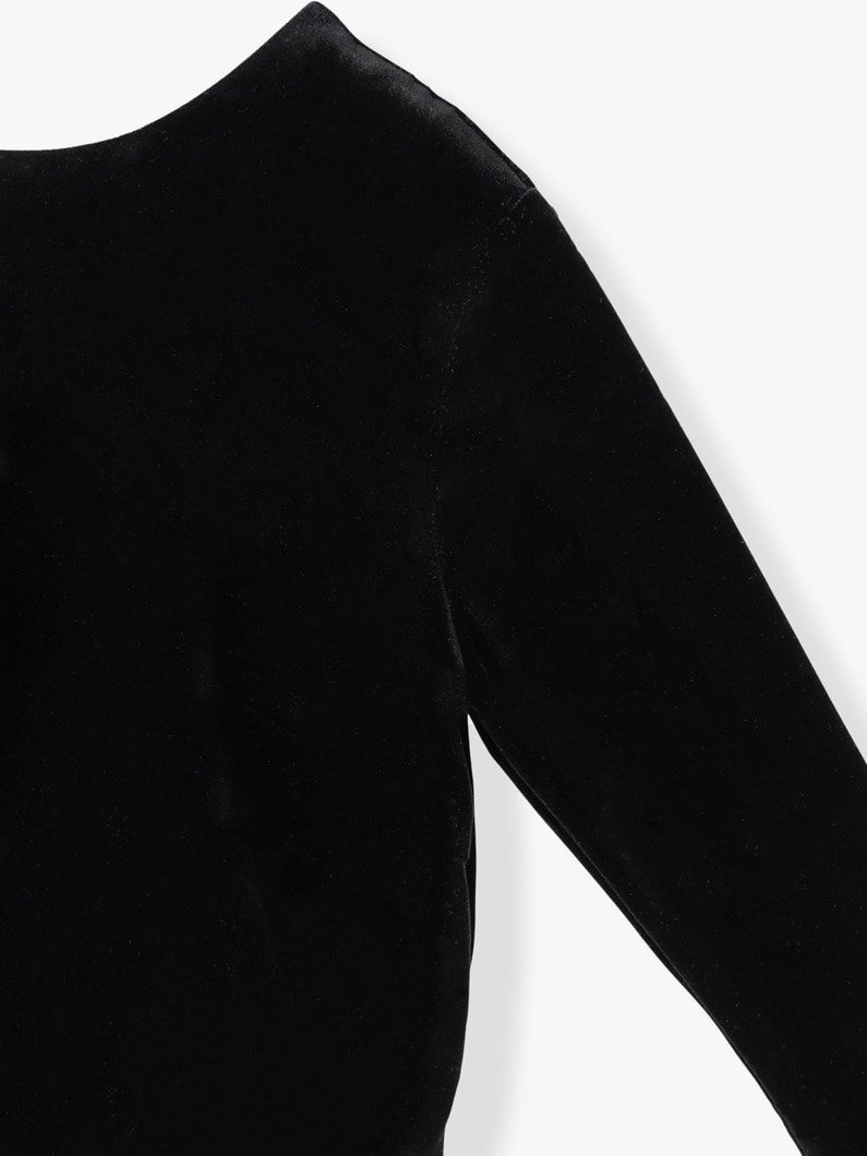 Silk Velour Blouse | トップス 詳細画像 black 2