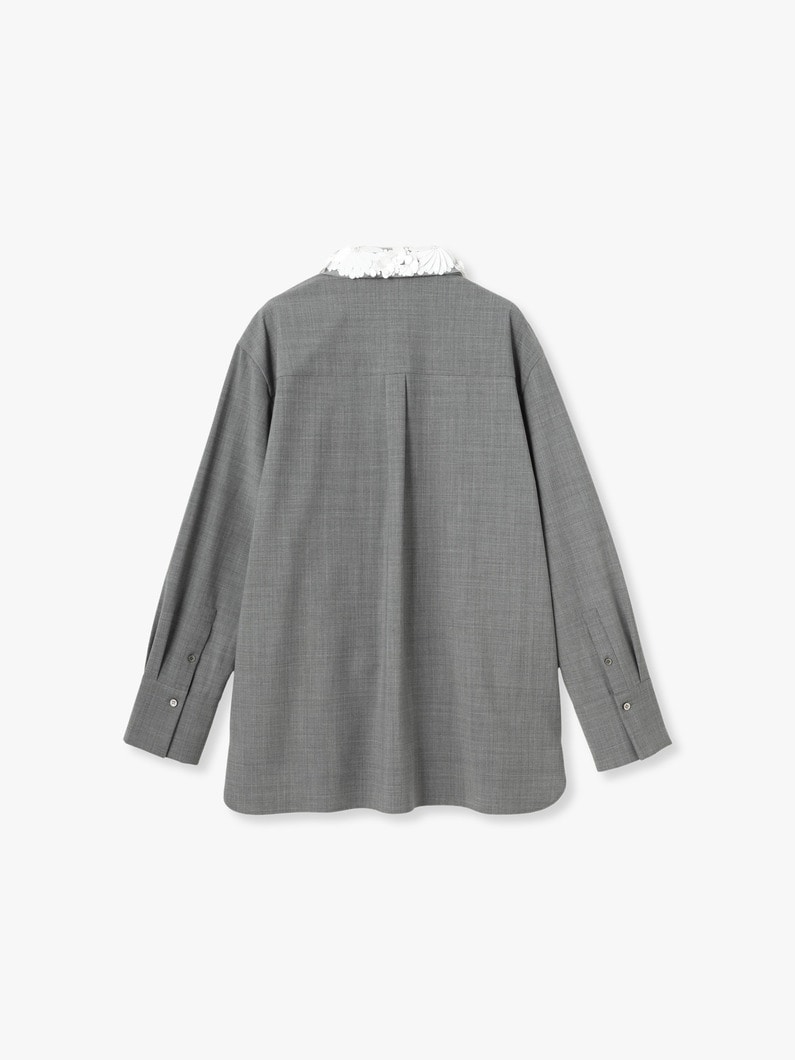 Bloom Bijou Collar Shirt 詳細画像 gray 1