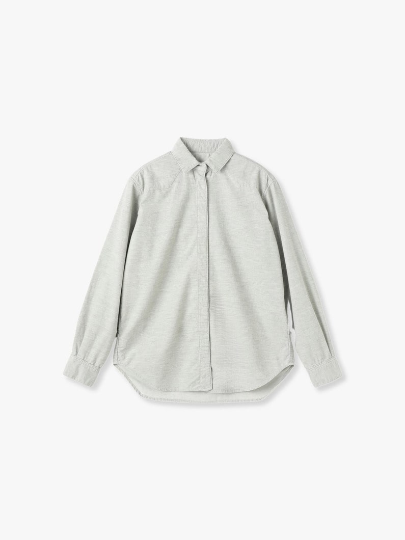 The Turquoise Corduroy Shirt 詳細画像 light gray 6