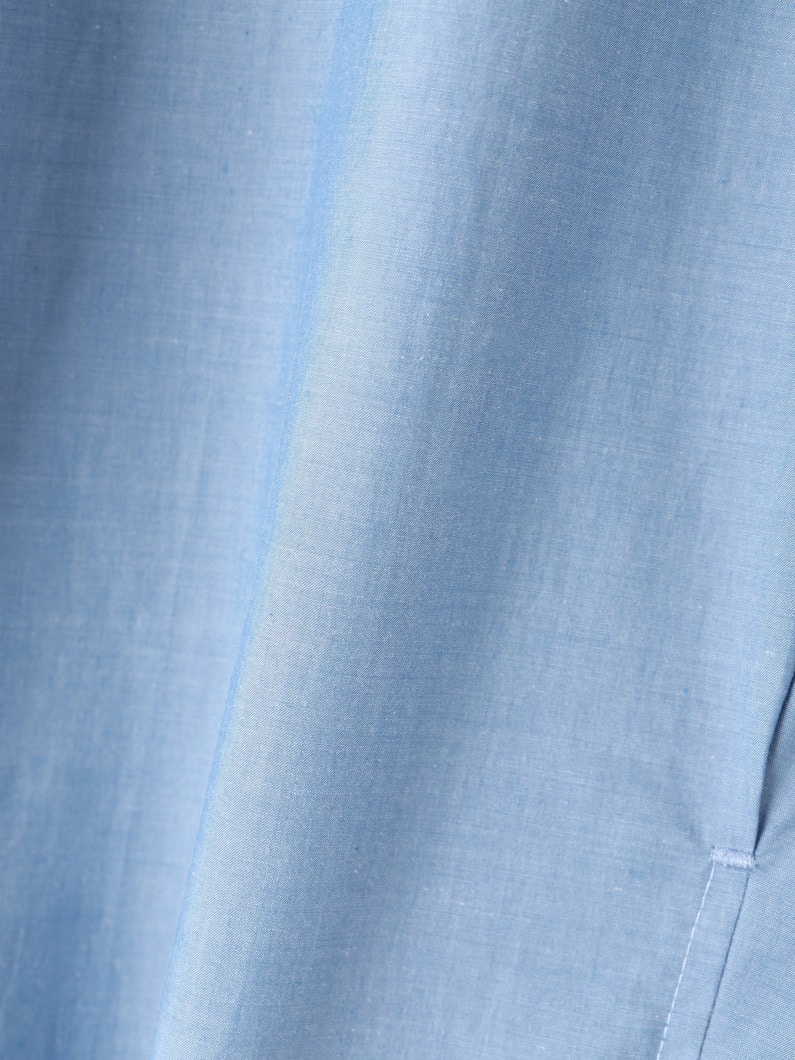 Extra Long Organic Cotton Shirt | シャツ 詳細画像 light blue 3