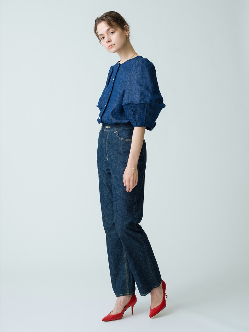 Cymbal Denim Blouse (Pre-order) 詳細画像 indigo 3