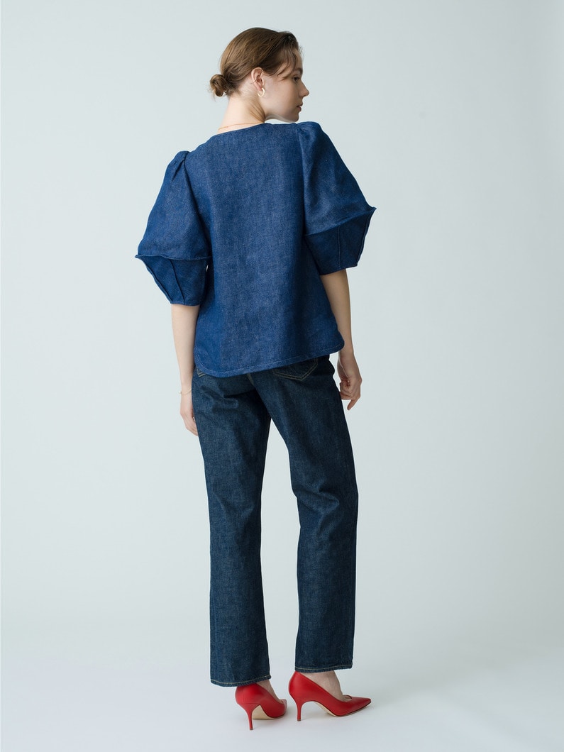 Cymbal Denim Blouse (Pre-order) 詳細画像 indigo 4