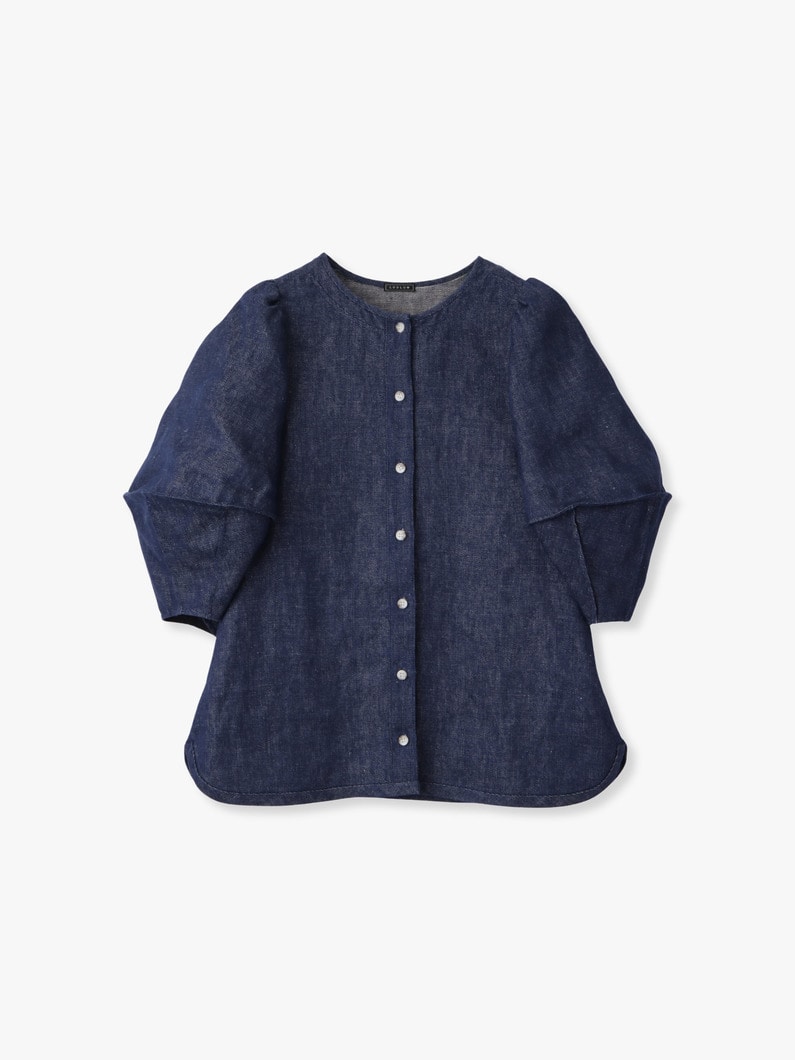 Cymbal Denim Blouse (Pre-order) 詳細画像 indigo 5