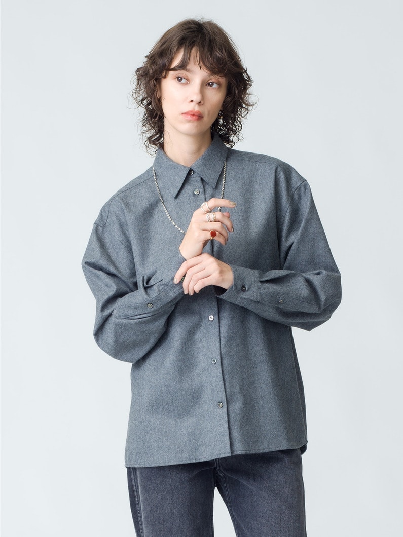 Wool Shirt 詳細画像 gray