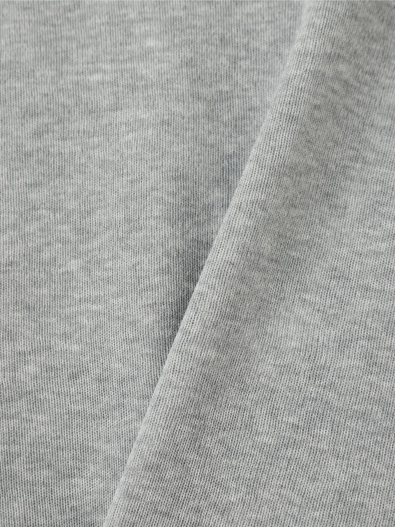 Cotton Nylon V Neck Knit Cardigan 詳細画像 top gray 3