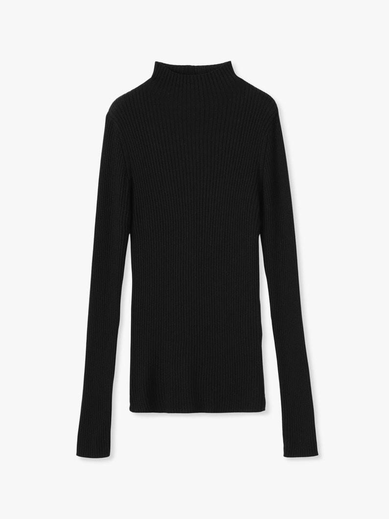 Eco Wool Rib Turtle Neck Pullover 詳細画像 black 4