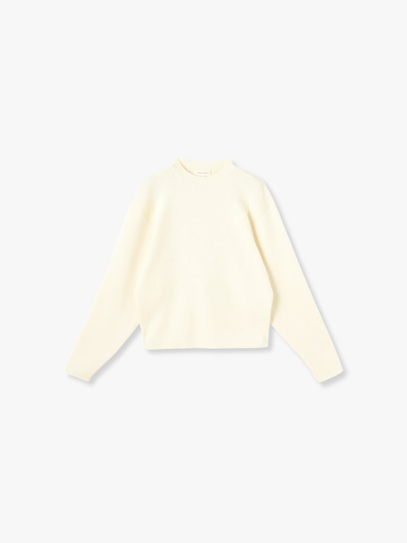 Aletta Wool Cotton Knit Pullover 詳細画像 ivory 1