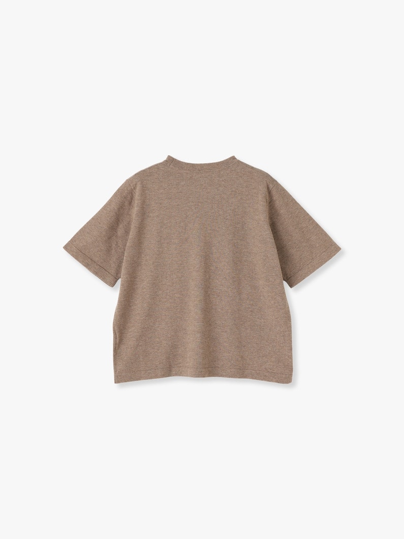 Arista Wool Cotton Tee 詳細画像 brown 1