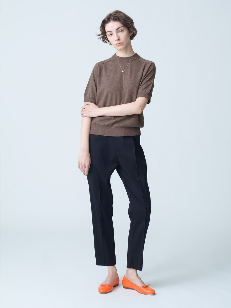 Irelia Merino Wool Tee 詳細画像 brown 2