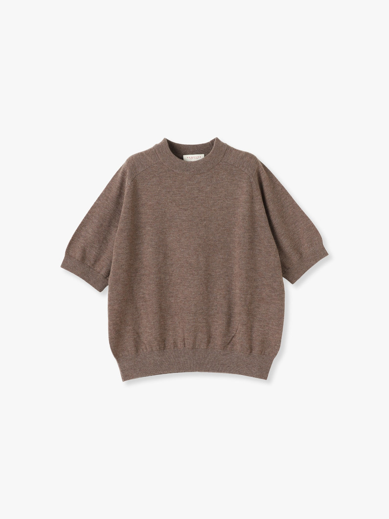 Irelia Merino Wool Tee 詳細画像 brown 3