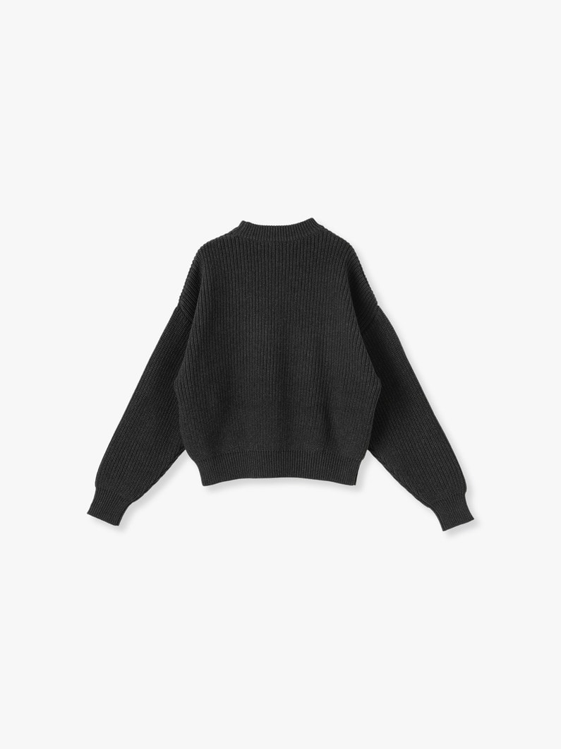 Konan Cotton Knit Pullover 詳細画像 charcoal gray 1