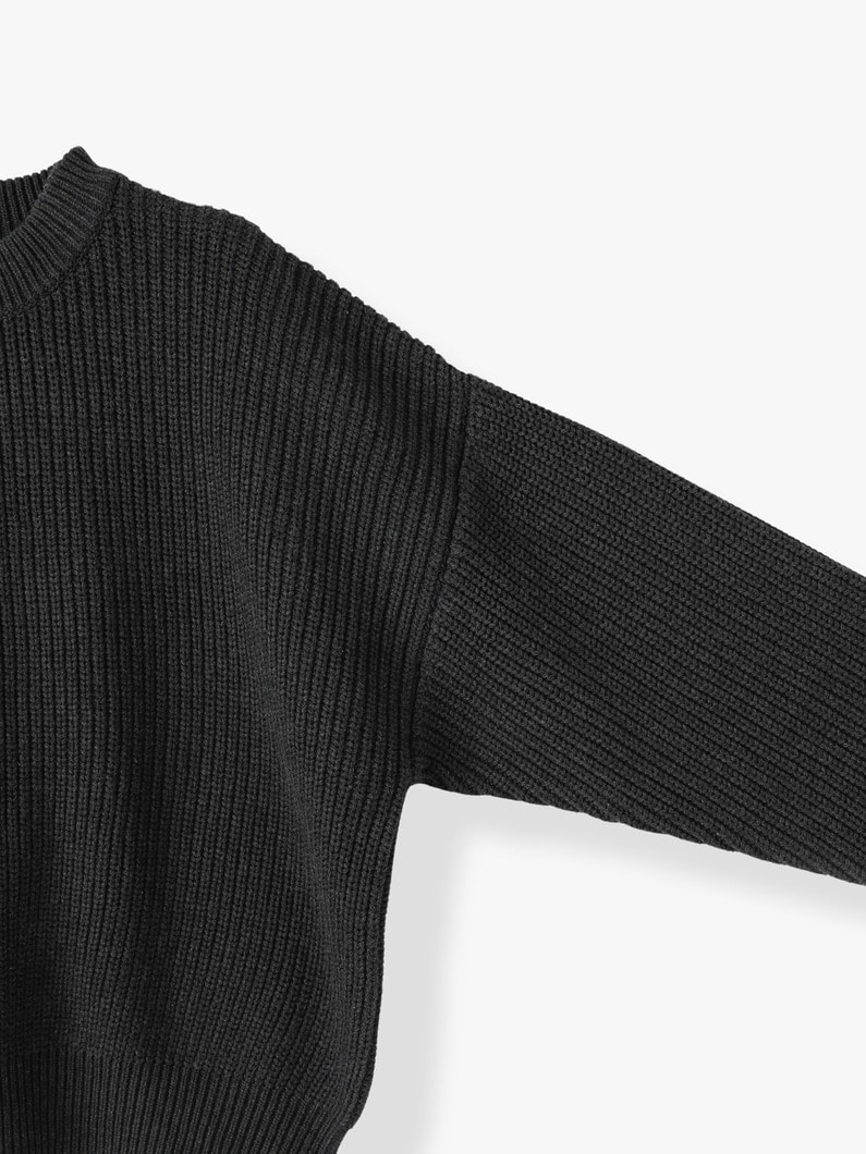 Konan Cotton Knit Pullover 詳細画像 charcoal gray 2