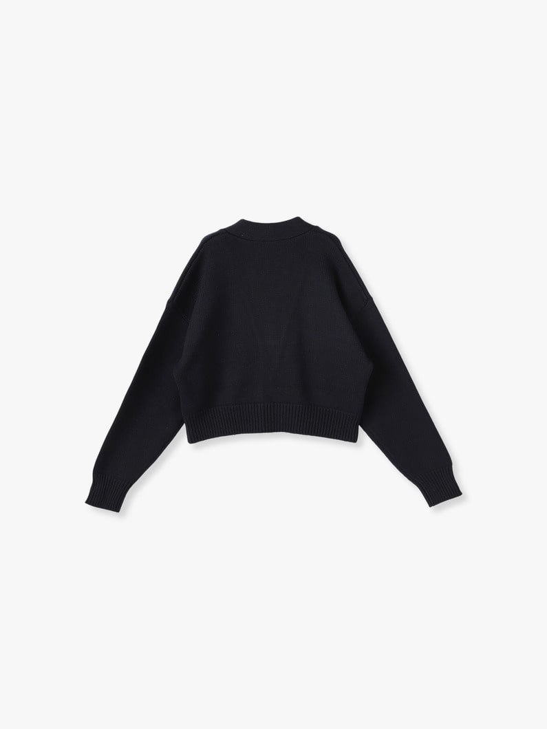 Tora Cotton Short Cardigan 詳細画像 navy 1