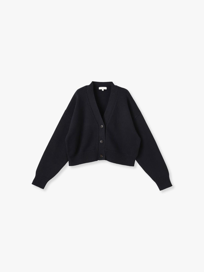 Tora Cotton Short Cardigan 詳細画像 navy 1