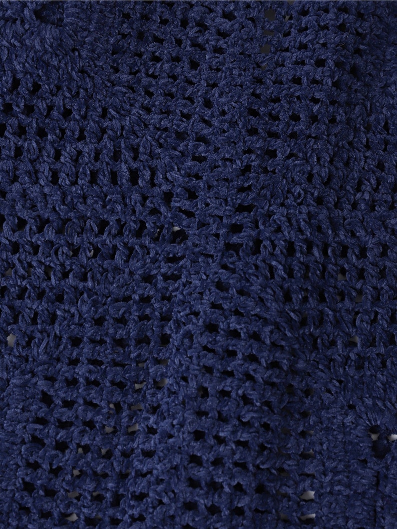 Crochet Cardigan 詳細画像 navy 3