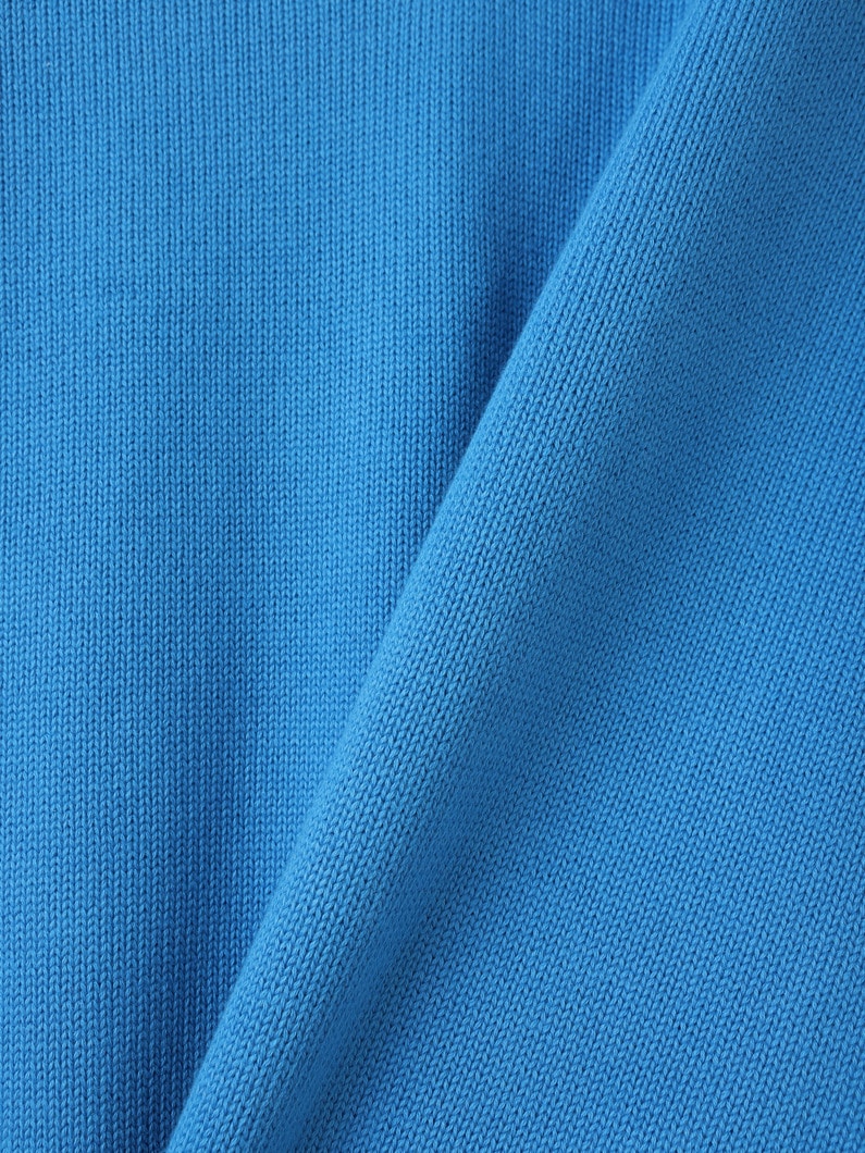 Brushed Cotton V Neck Pullover 詳細画像 blue 3