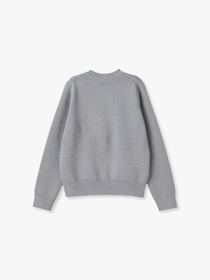 Wool Smooth Crew Neck Pullover 詳細画像 gray 1