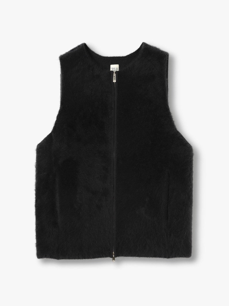 Fox Cashmere Vest 詳細画像 black 4