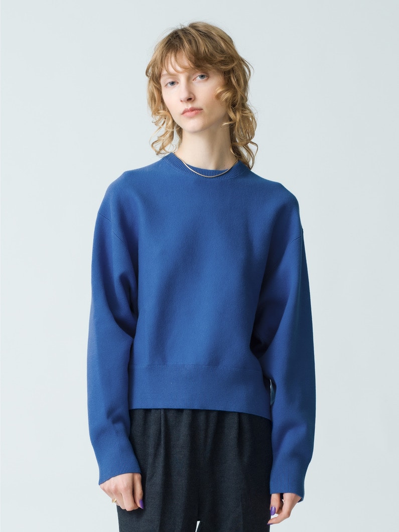 Cotton Cashmere Pullover | ニット 詳細画像 blue 2