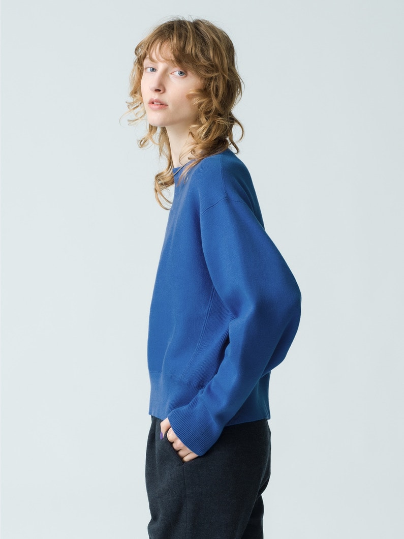 Cotton Cashmere Pullover | ニット 詳細画像 blue 3