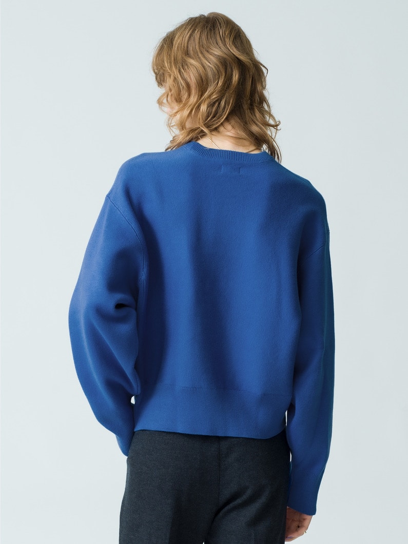 Cotton Cashmere Pullover | ニット 詳細画像 blue 4