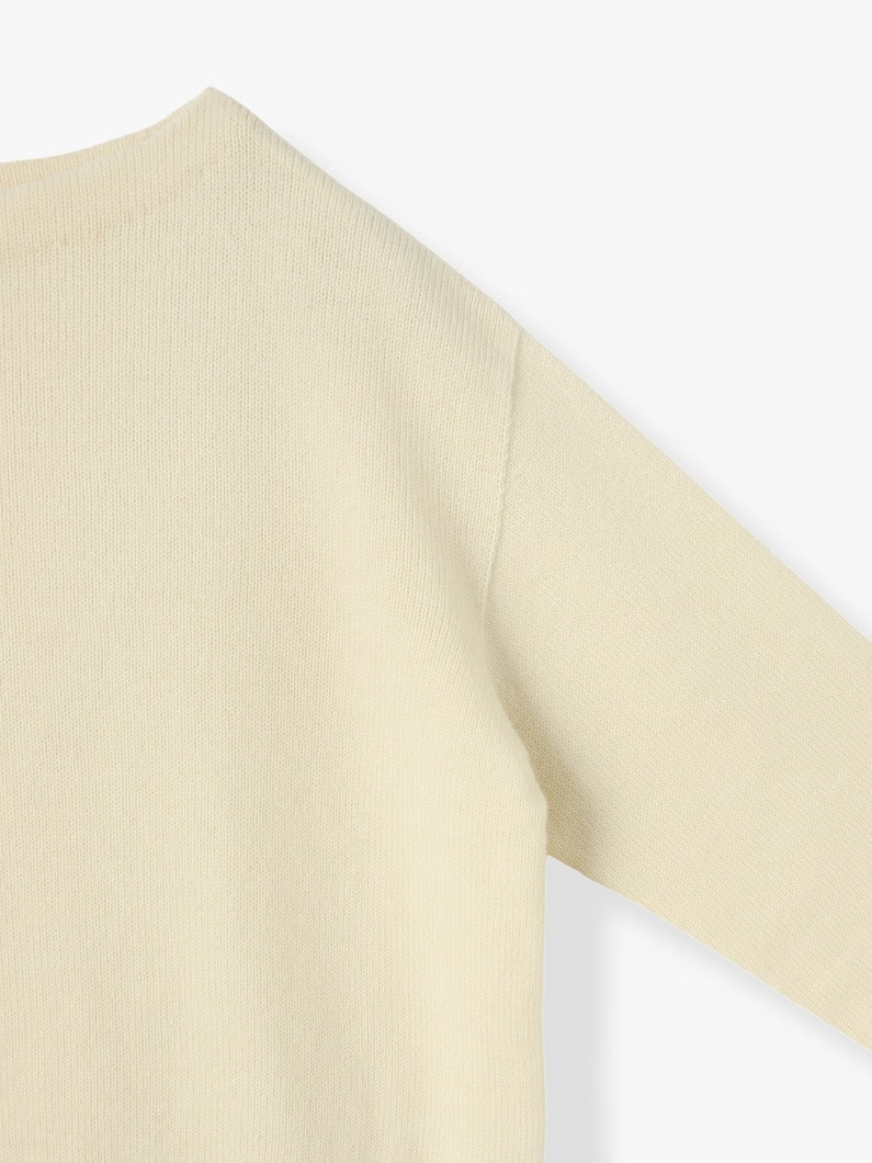 Wool Cashmere Boat Neck Pullover 詳細画像 ivory 2