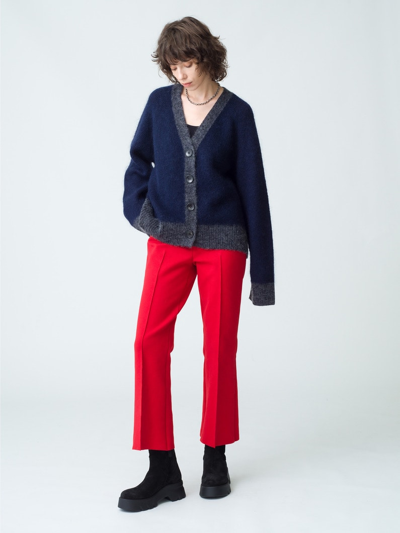 Color Block Mohair Cardigan 詳細画像 navy 2