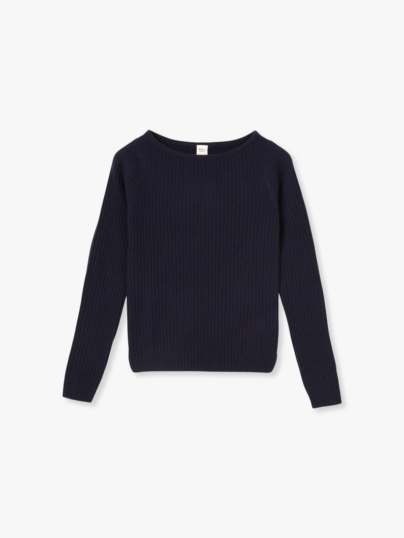 Cashmere Rib Knit Pullover【ニット】 詳細画像 navy 2