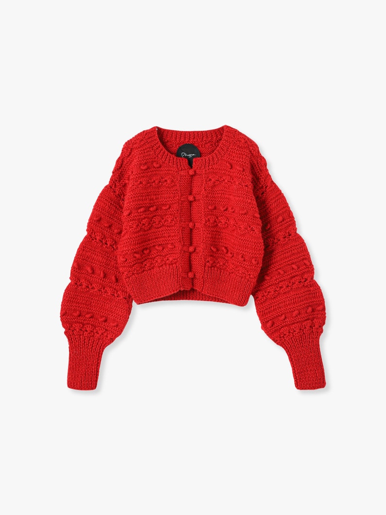 Clara Knit Cardigan 詳細画像 red