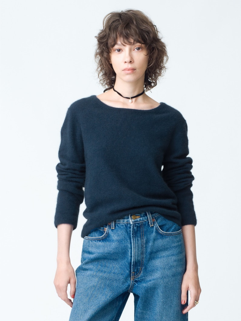 Raccoon Knit Pullover 詳細画像 navy