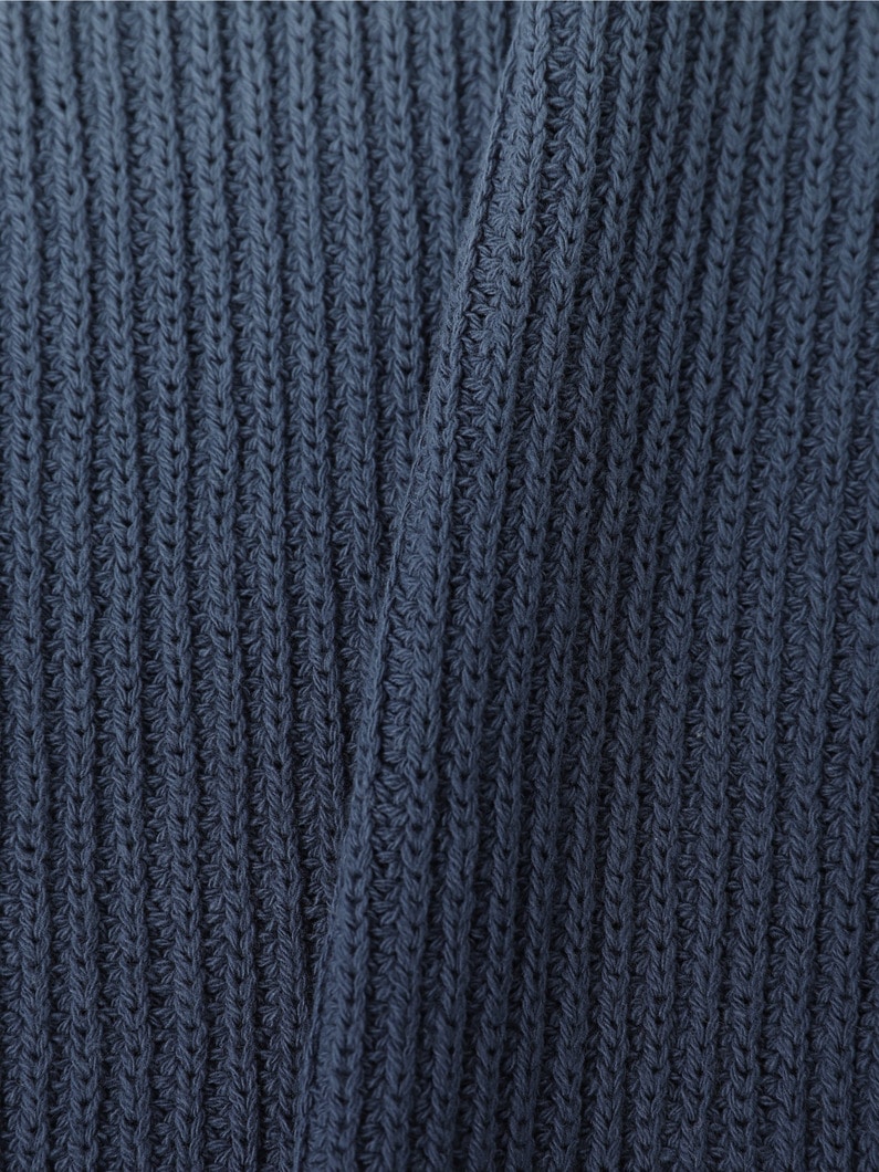 Dip Dyed Cotton Knit Pullover 詳細画像 navy 3