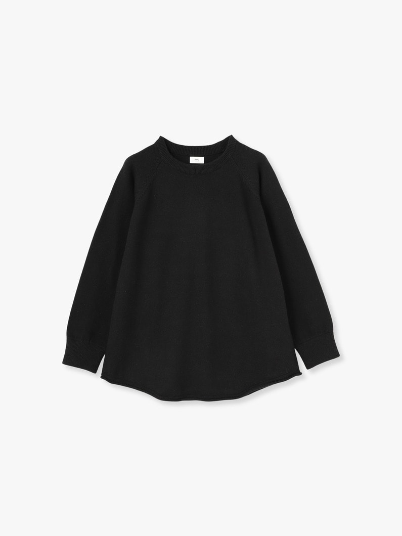 Round Hem Pullover 詳細画像 black