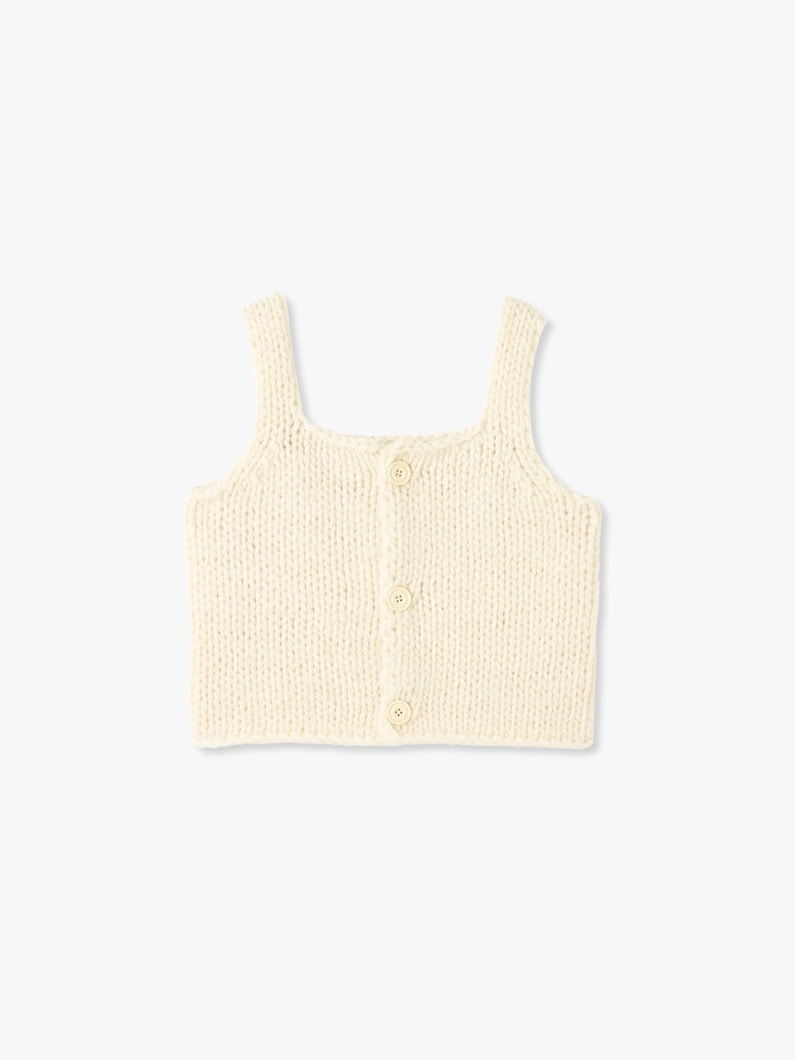 Hand Knit Camisole Top 詳細画像 ivory 6