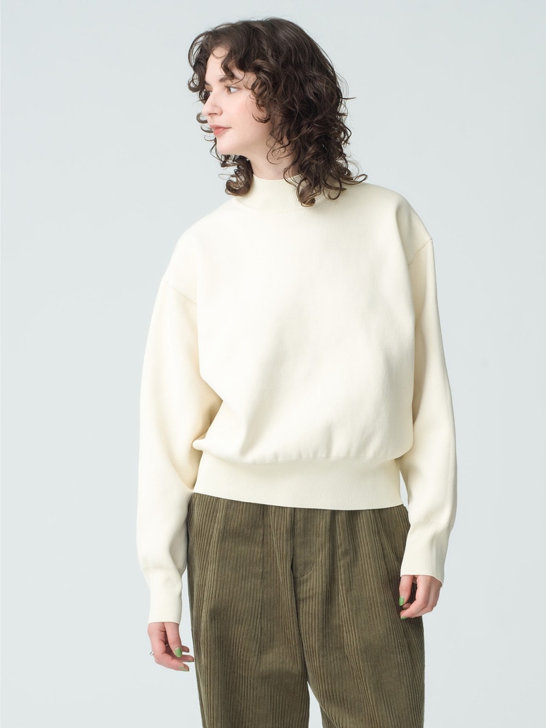 Doubleface High Neck Pullover | ニット 詳細画像 ivory