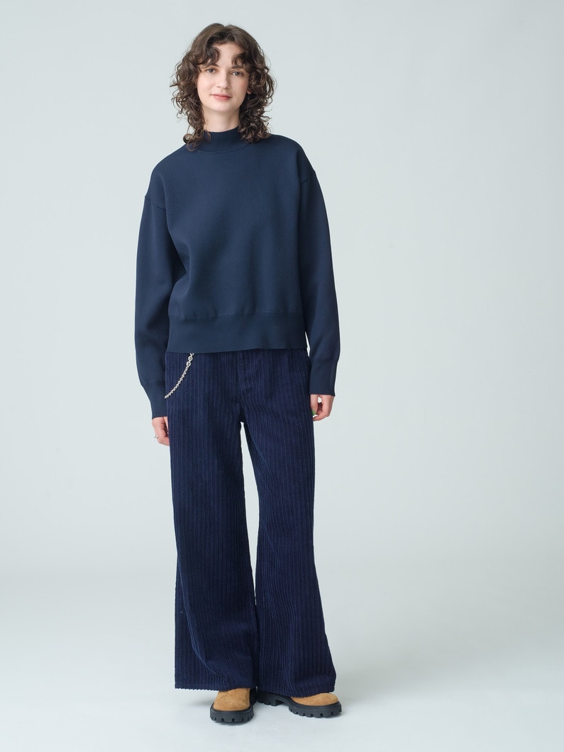 Doubleface High Neck Pullover | ニット 詳細画像 navy 2