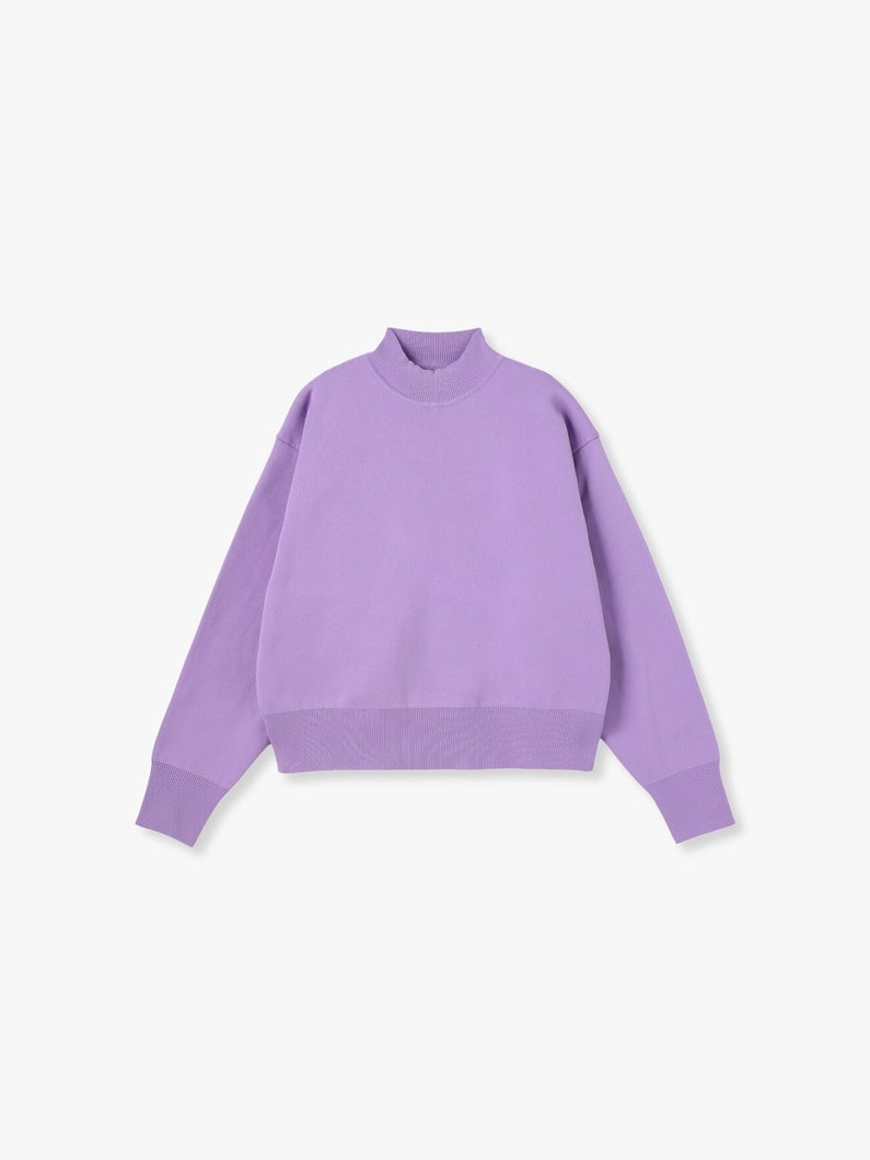 Doubleface High Neck Pullover | ニット 詳細画像 purple 3