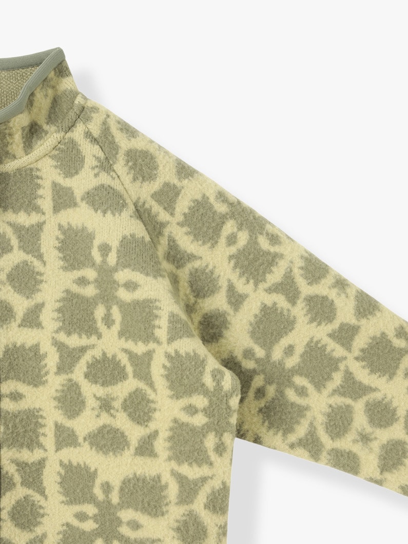 Knit Fleece Jacquard Blouson 詳細画像 khaki 2