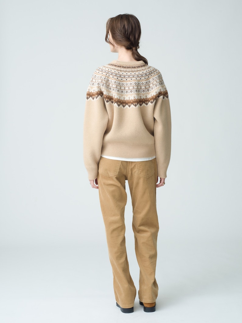 Nordic Knit Pullover (women) 詳細画像 beige 5