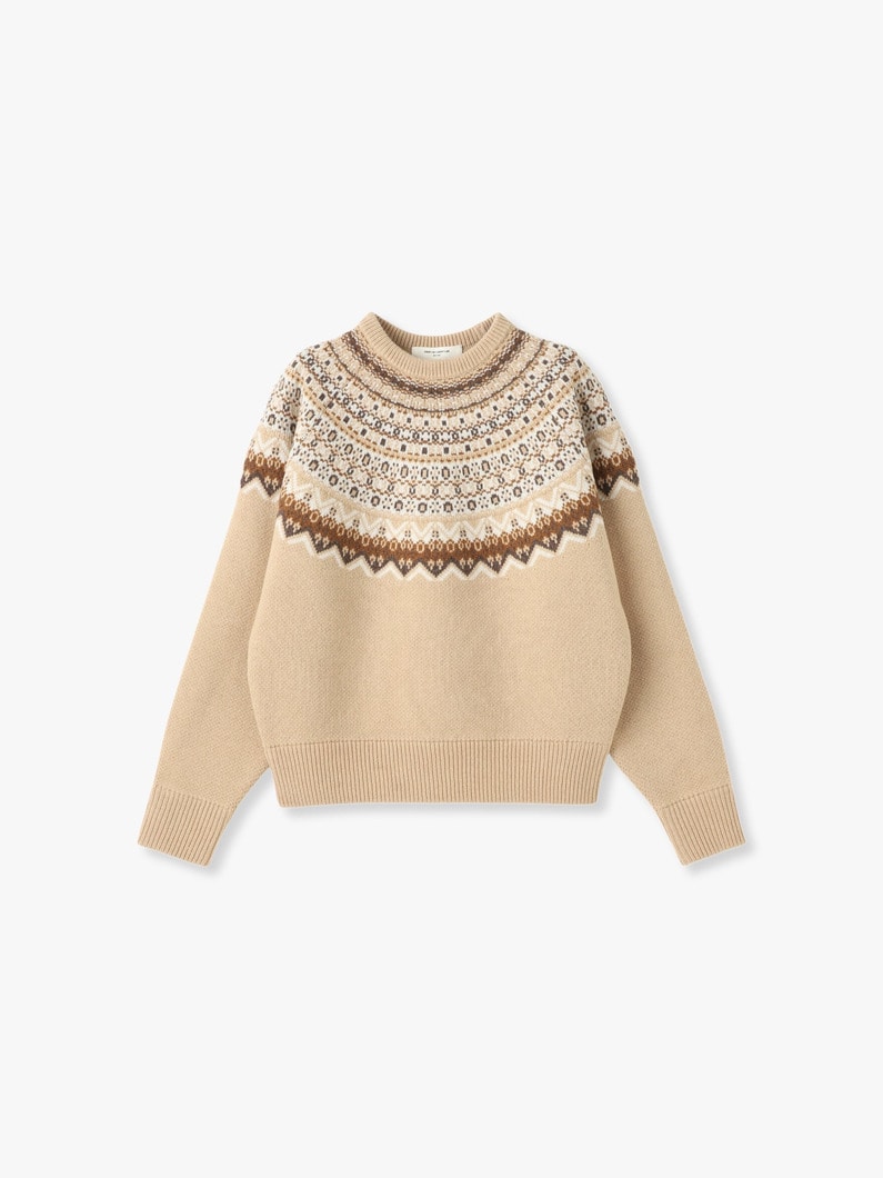 Nordic Knit Pullover (women) 詳細画像 beige 6