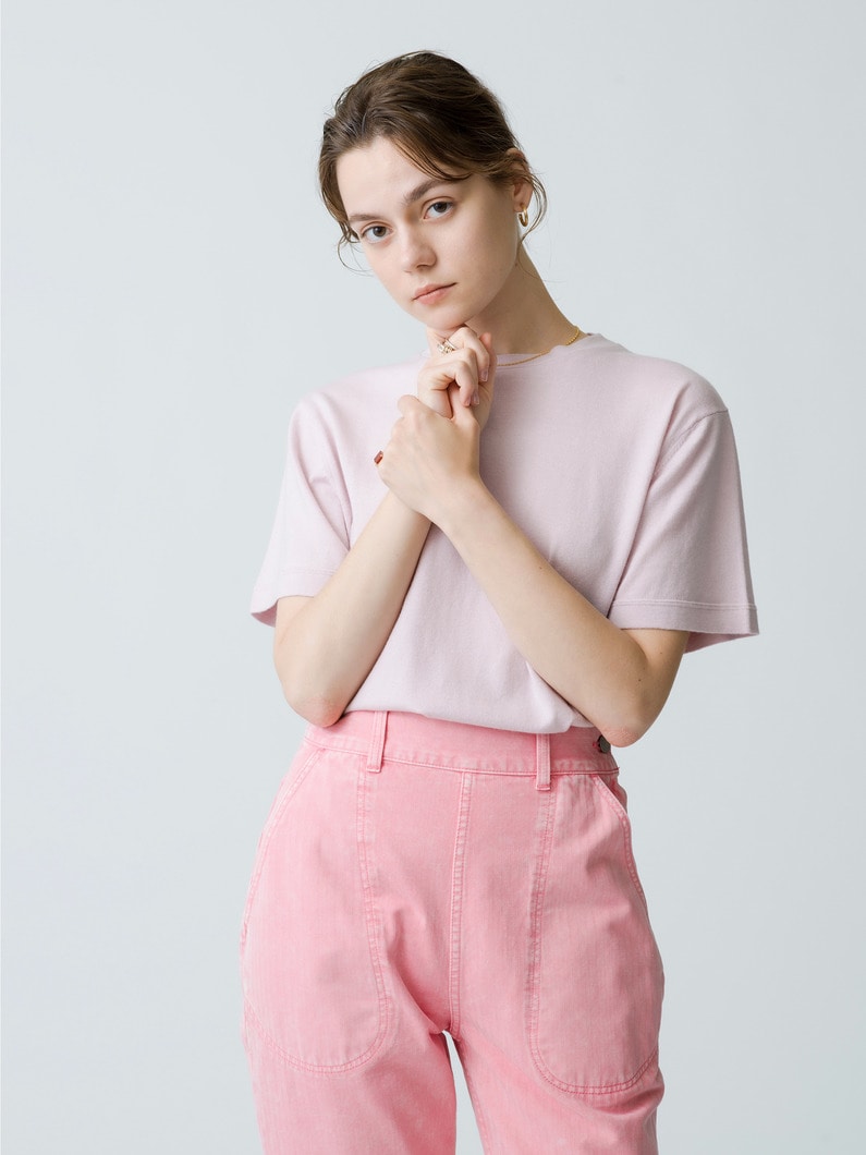 Cuba Cotton Cashmere Tee 詳細画像 light pink 2