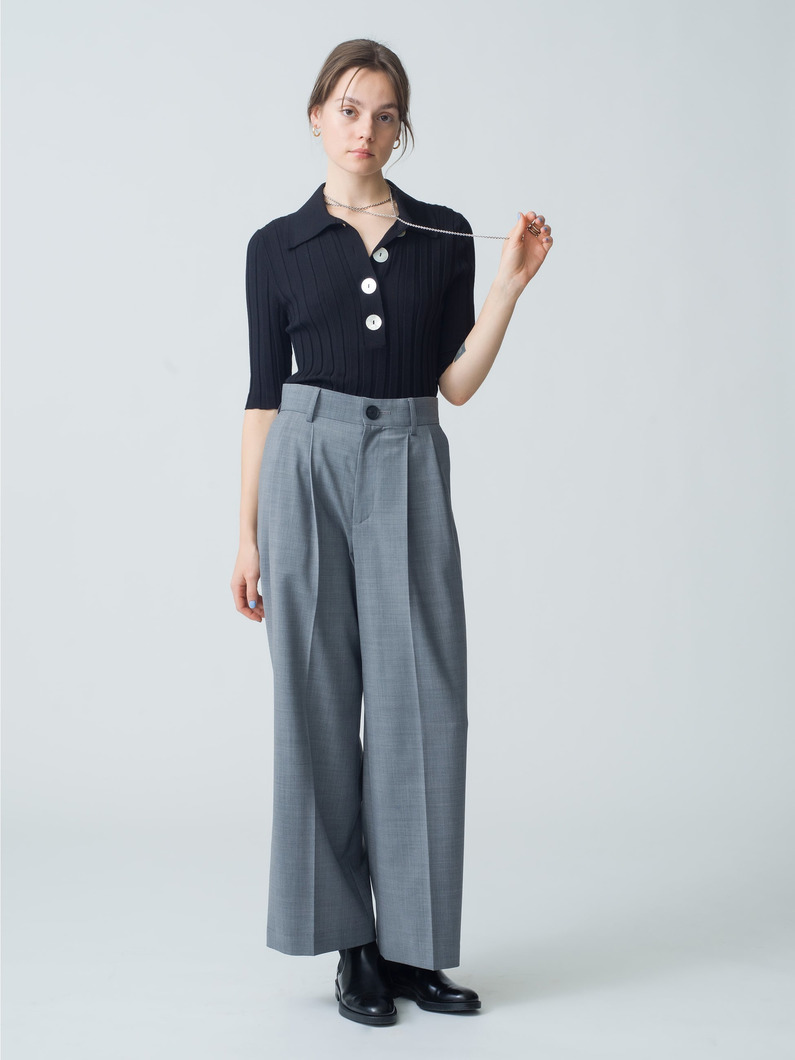 シュガーマン ニットトップ（ホワイト/ネイビー/ブラック）（プレオーダー） 詳細画像 black 2