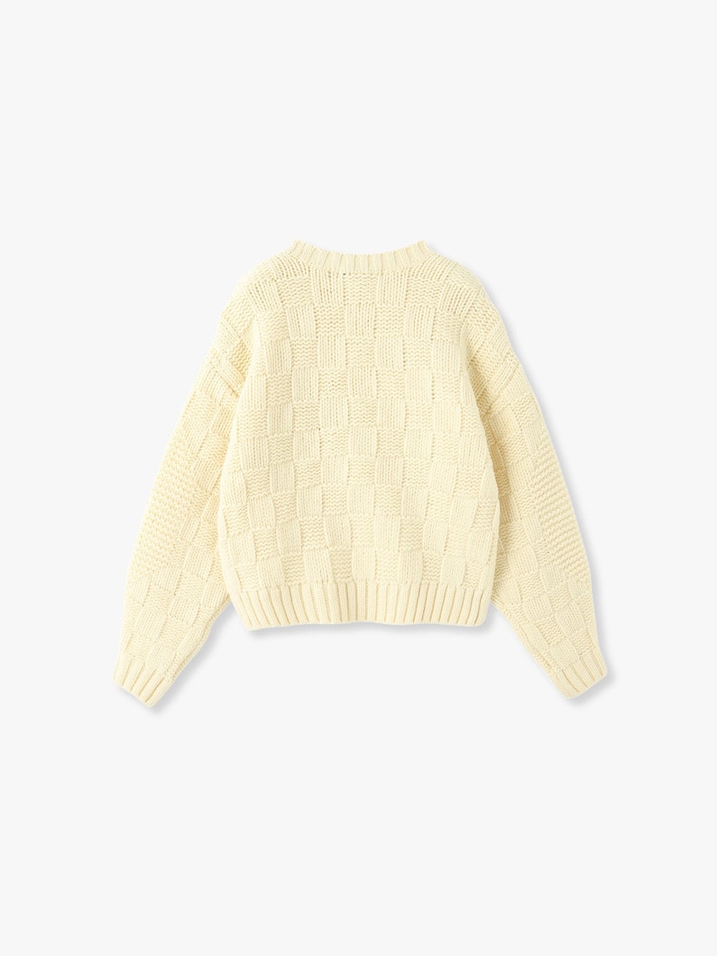 Block Knit Pullover | ニット 詳細画像 ivory 1