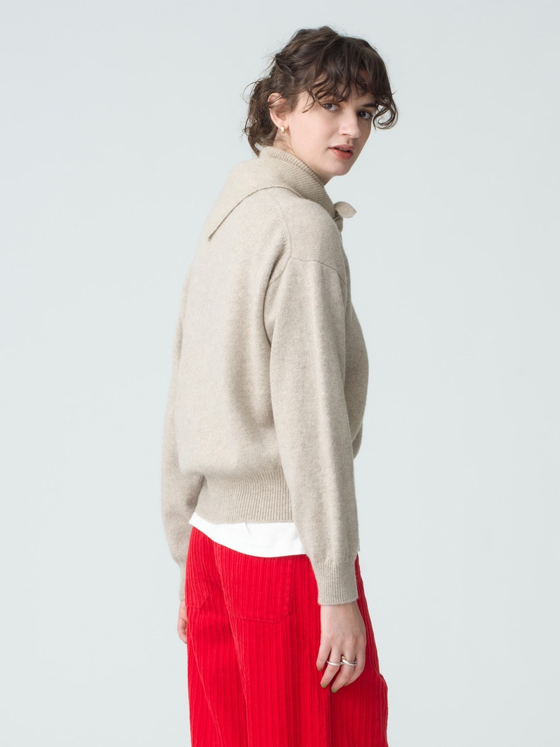 Ada Crew Neck Cardigan | カーディガン 詳細画像 beige 2